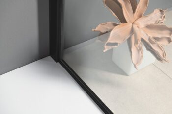 POLYSAN - MODULAR SHOWER BLACK stena na inštaláciu na múr, jednodielna, 800  MS1-80B