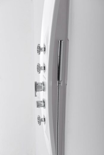 POLYSAN - MOLA sprchový panel s termostatickou batériou 210x1300, bielá 80365