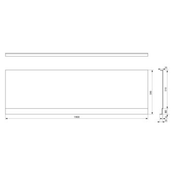 POLYSAN - PLAIN NIKA panel 190x59cm 72561