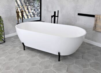 POLYSAN - REDUTA voľne stojaca vaňa liaty mramor 171x81x46cm, biela 72842