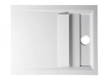 POLYSAN - VARESA sprchová vanička z liateho mramoru so záklopom, obdĺžnik 100x80cm 71605
