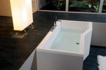 POLYSAN - VERSYS R asymetrická vaňa 160x84x70x47cm, biela 15611
