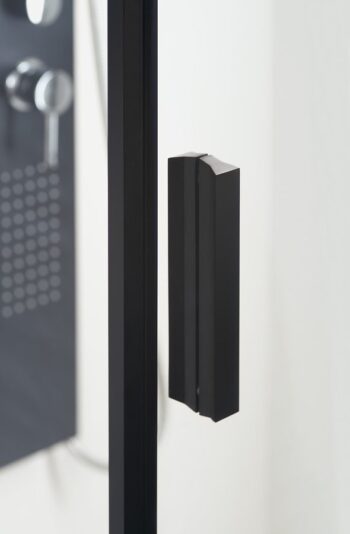 POLYSAN - ZOOM BLACK sprchové dvere 1000, číre sklo ZL1310B