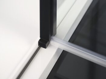 POLYSAN - ZOOM BLACK sprchové dvere 1000, číre sklo ZL1310B