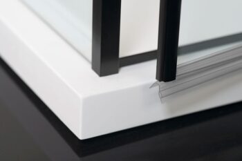 POLYSAN - ZOOM Black štvorcová sprchová zástena 900x900 L/P varianta ZL1290BZL3290B