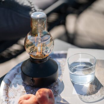 PR Home Glimt nabíjateľné LED svetlo na terasu, čierne, IP44