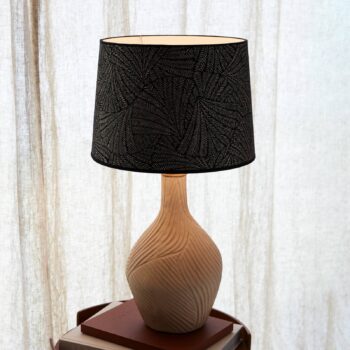 PR Home Hope stolová lampa Ø 35 cm béžová/čierna