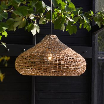 PR Home Mira vonkajšie závesné svietidlo, Lampakanay, zástrčka, Ø 58 cm