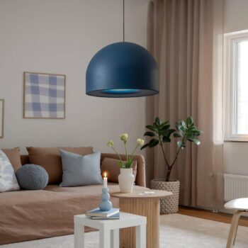PR Home Norp závesné svietidlo Ø 40 cm modrá