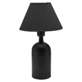 PR Home Riley stolová lampa tienidlo látka, čierna