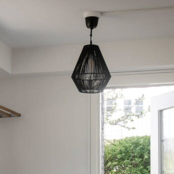 PR Home Rio závesné svietidlo Ø 28 cm, čierna