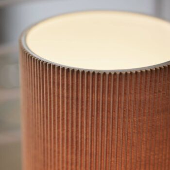 PR Home Stolná lampa Dora, hnedá, výška 25 cm