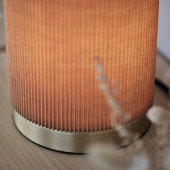 PR Home Stolná lampa Dora, hnedá, výška 25 cm
