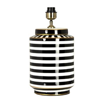 PR Home Stolná lampa Gatsby, Ø 30 cm, keramika/textil