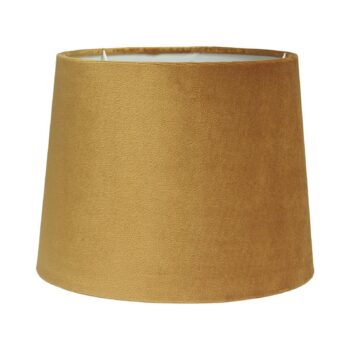 PR Home Stolná lampa Li Na, zlatá, Ø 30 cm, keramika, zamat