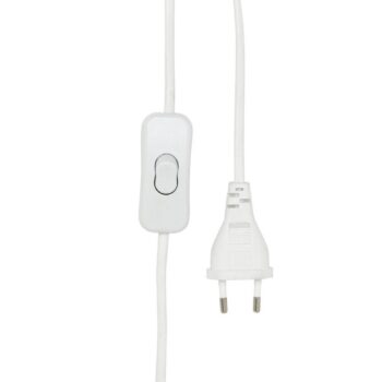 PR Home Stolová lampa Leya, hnedá/biela, výška 54 cm kov/textil