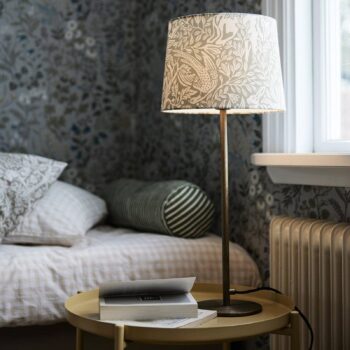 PR Home Stolová lampa Sofia Elderberry sivá Ø 25cm Výška 58cm