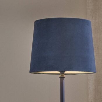 PR Home Stolová lampa Tove, modrá, výška 56 cm, kov/textil