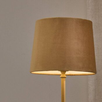 PR Home Stolová lampa Tove, žltá, výška 56 cm, kov/textil