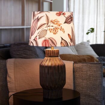 PR Home Turi lampa Ø 35 cm hnedá/prášková ružová