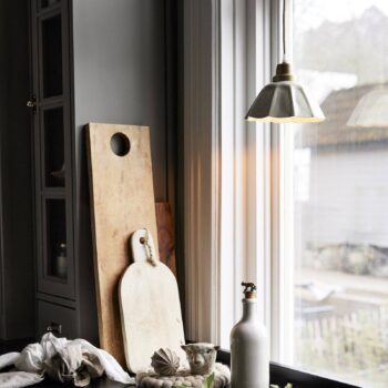 PR Home Závesné svietidlo Ester, biela, Ø 17 cm, železo, zástrčka