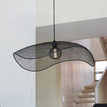 PR Home Závesné svietidlo Vivi, Ø 79 cm, čierne, kov
