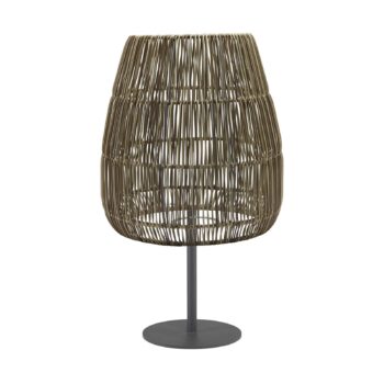 PR Home terasová lampa Agnar Saigon, sivá, výška 71 cm