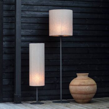 PR Home vonkajšia stojacia lampa Agnar, tmavo sivá/béžová, 156 cm