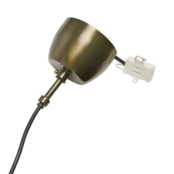 PR Home závesná lampa Aira, farba olejovaná mosadz, Ø 41 cm kov