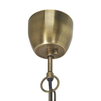 PR Home závesné svetlo Bolton, Ø 45 cm, hrdzavá farba, kov