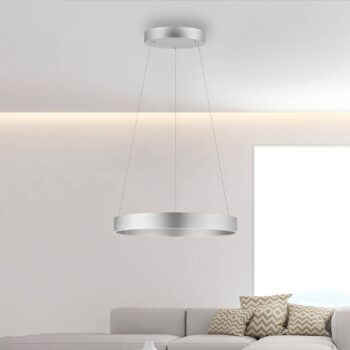 PURE E-Clipse LED závesné svietidlo CCT strieborná