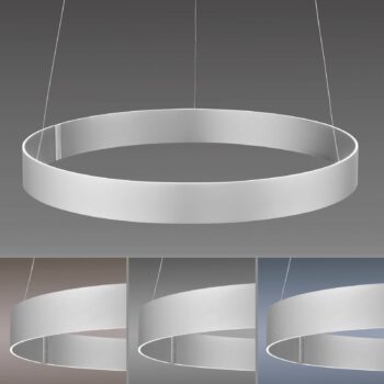 PURE E-Clipse LED závesné svietidlo CCT strieborná