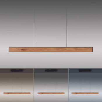 PURE E-Motion LED závesné svietidlo, CCT, drevo