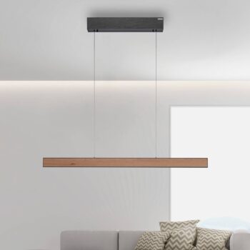 PURE E-Motion LED závesné svietidlo, CCT, drevo