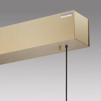 PURE E-Motion LED závesné svietidlo trám CCT zlatá