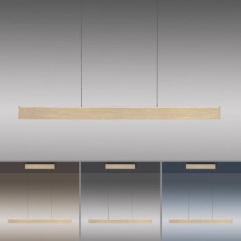 PURE E-Motion LED závesné svietidlo trám CCT zlatá