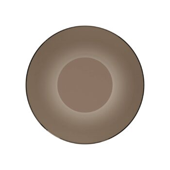 PURE LED nástenné svietidlo Moon, bronz, Ø 32 cm, sklo/hliník