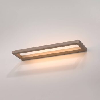 PURE LED nástenné svietidlo Puro bronz šírka 50 cm hliníkový stmievač