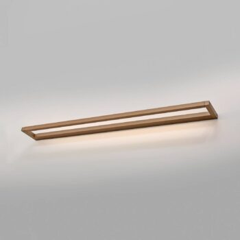 PURE LED nástenné svietidlo Puro bronzová šírka 100 cm hliníkový stmievač