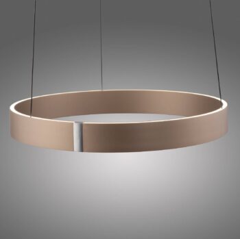 PURE LED závesná lampa E-Clipse bronzovej farby Ø 50 cm kov CCT