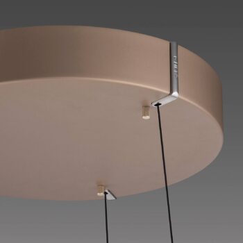 PURE LED závesná lampa E-Clipse bronzovej farby Ø 50 cm kov CCT