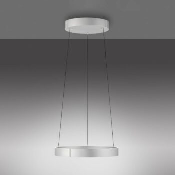 PURE LED závesné svetlo E-Clipse, hliník Ø 50 cm kov CCT