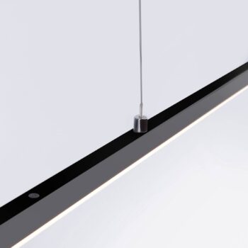 PURE LED závesné svetlo Lite, antracit, 160 cm, CCT, stmievateľné