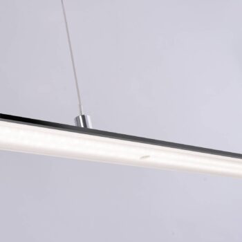 PURE LED závesné svetlo Lite, antracit, 160 cm, CCT, stmievateľné