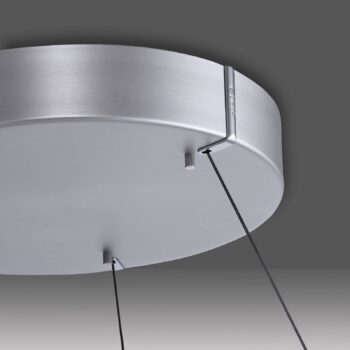 PURE LED závesné svietidlo E-Loop hliník Ø 50 cm hliník CCT