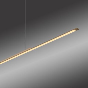 PURE LED závesné svietidlo Povrch, bronz 125 cm hliník 3 000 K