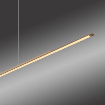 PURE LED závesné svietidlo Povrch, bronz 160 cm hliník 3 000 K