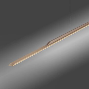PURE LED závesné svietidlo Povrch, bronz 160 cm hliník 3 000 K