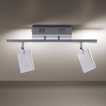 PURE Mira stropné LED 2-pl diaľkové CCT hliník