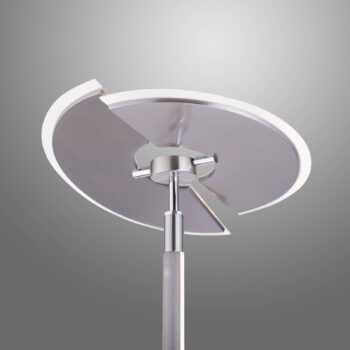 PURE Mutil LED stojacia lampa, lampa na čítanie, strieborná